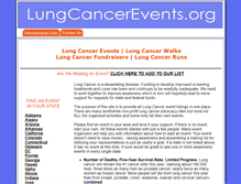 Tablet Screenshot of lungcancerevents.org